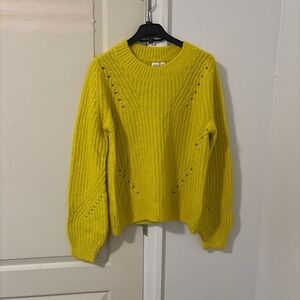 GAP Vibrant Yellow Crew Neck Sweater